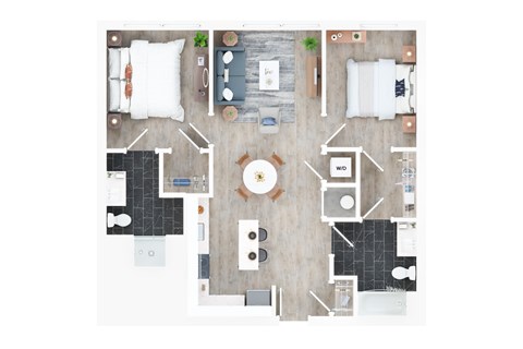 3 bed 2 bath A at Jayde Parkside Apartments, Washington 20019